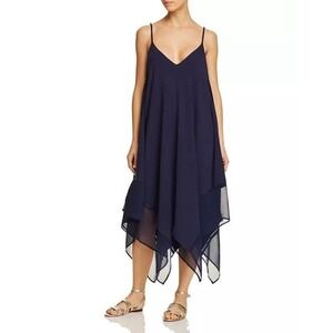 Tommy Bahama Scarf Swim Cover‎ Up Dress Size S/M Navy Adjustable Straps Flowy